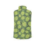 Hop pattern Hop cone background Women's Padded Vest