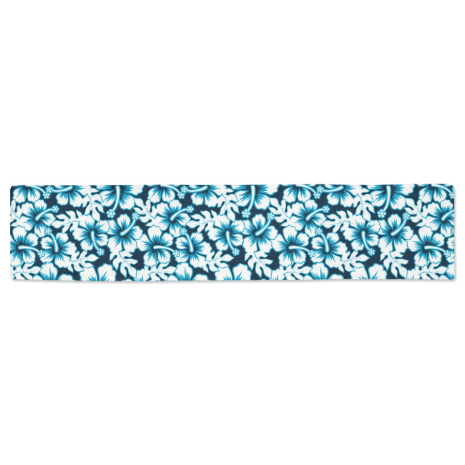 Hibiscus Pattern Print Design 04 Table Runner