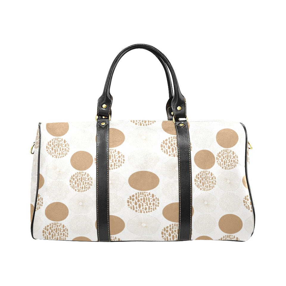 Gold Texture mushroom pattern Travel Bag