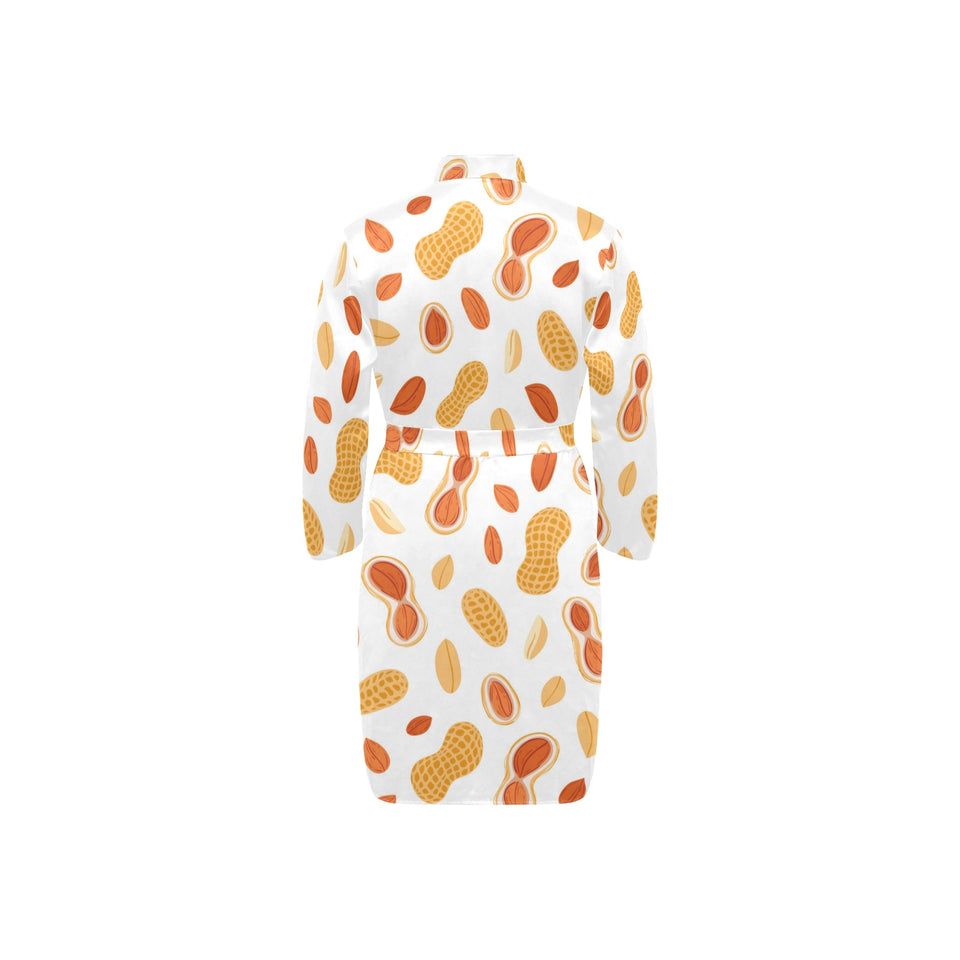 peanuts pattern Men's Long Sleeve Belted Night Robe