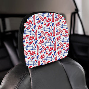 British Pattern Print Design 01 Car Headrest Cover