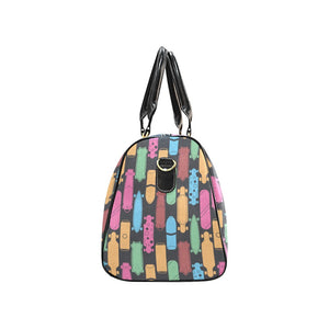 Skate Board Pattern Print Design 02 Travel Bag