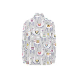 Cute Llama Alpaca pattern Women's Long Sleeve Polo Shirt