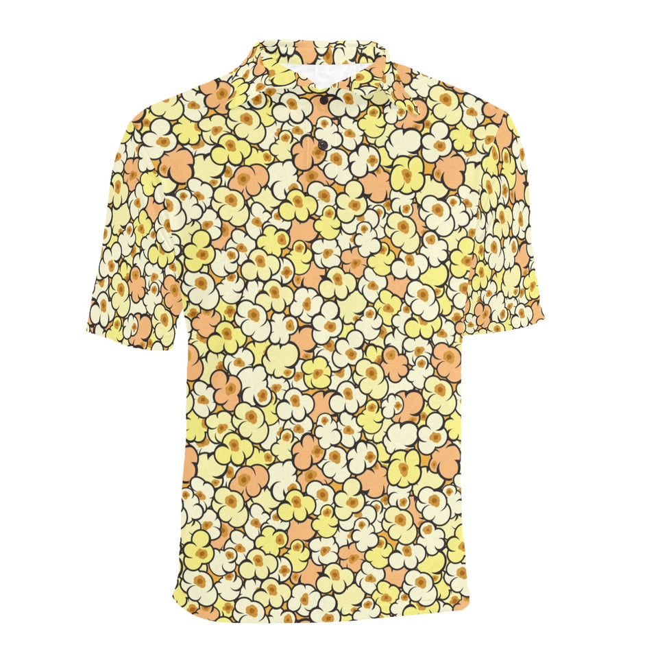 Popcorn Pattern Print Design 03 Men's All Over Print Polo Shirt