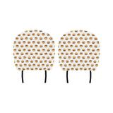Pretzels Pattern Print Design 02 Car Headrest Cover