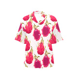 dragon fruits design pattern Women's All Over Print Hawaiian Shirt