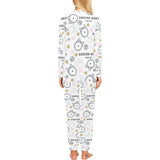 Siberian Husky design pattern Women's All Over Print Pajama Set