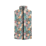Gear Pattern Print Design 05 Men's Padded Vest