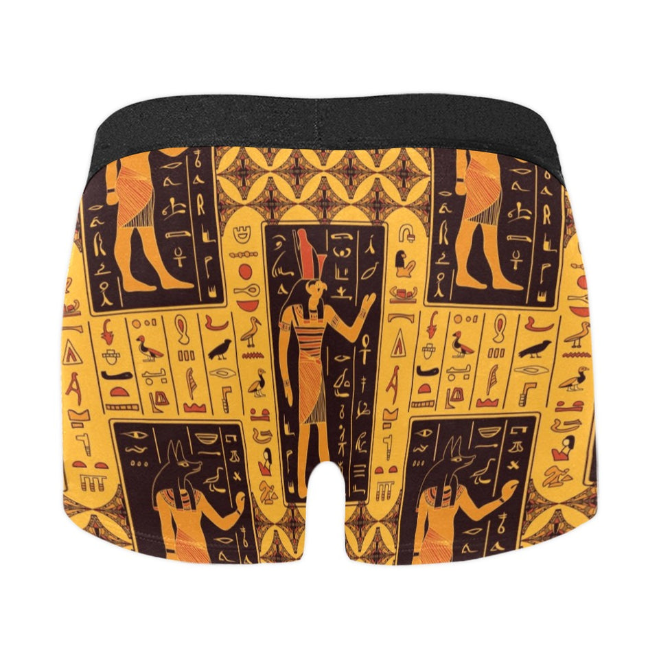Egypt Hieroglyphics Pattern Print Design 05 Men's All Over Print Boxer Briefs Men's Underwear