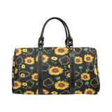 sunflower golden polygonal shapes Travel Bag