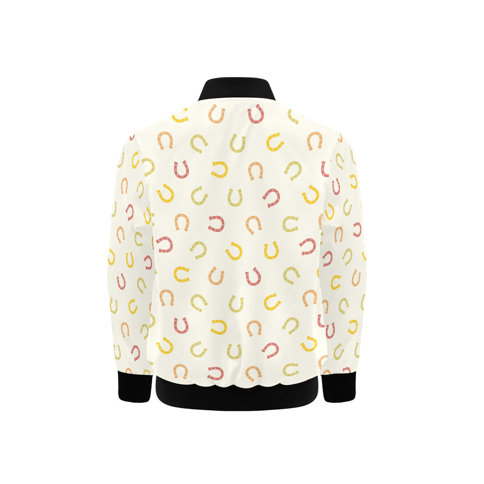 Horseshoes Pattern Print Design 02 Kids' Boys' Girls' Bomber Jacket