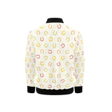 Horseshoes Pattern Print Design 02 Kids' Boys' Girls' Bomber Jacket