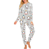 Cute Penguin christmas pattern Women's All Over Print Pajama Set