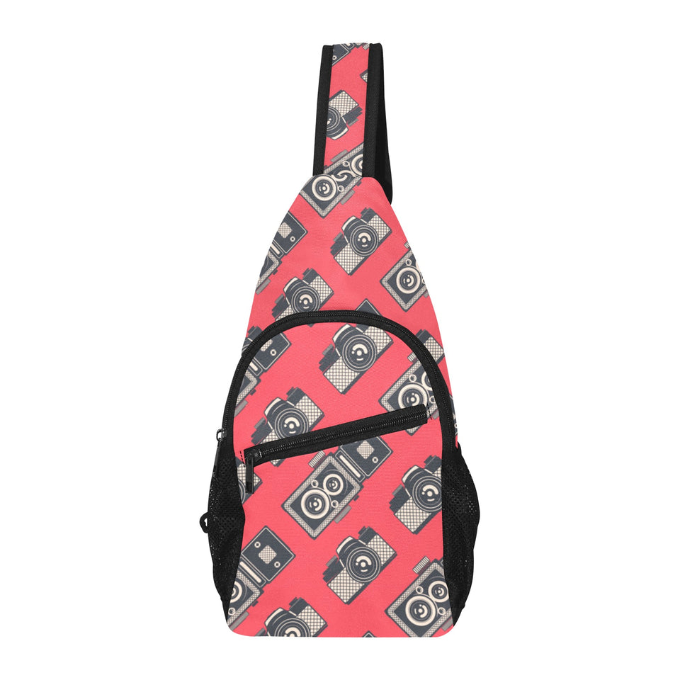 Camera Pattern Print Design 05 All Over Print Chest Bag