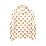 Pancake Pattern Print Design 01 Kids' Boys' Girls' Padded Hooded Jacket