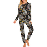 Eagle Pattern Print Design 05 Women's All Over Print Pajama Set