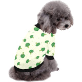 Broccoli pattern All Over Print Pet Dog Round Neck Fuzzy Shirt