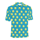 Tennis Pattern Print Design 05 Men's All Over Print Polo Shirt