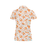 Squirrel Pattern Print Design 05 Women's All Over Print Polo Shirt