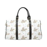 Cute Rhino pattern background Travel Bag