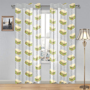 Sandwich Pattern Print Design 05 Gauze Curtain