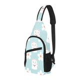 Maneki neko cat sakura All Over Print Chest Bag