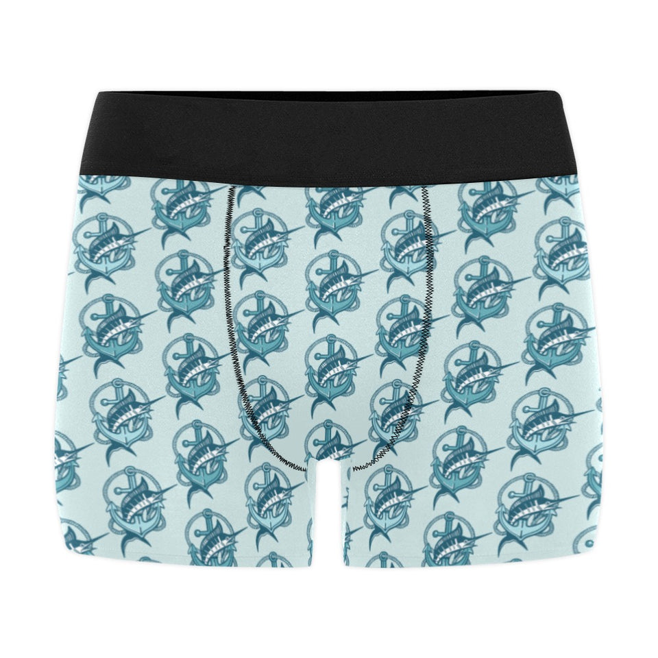 Swordfish Pattern Print Design 05 Men's All Over Print Boxer Briefs Men's Underwear
