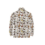 Giraffe Pattern Print Design 05 Men's Long Sleeve Polo Shirt