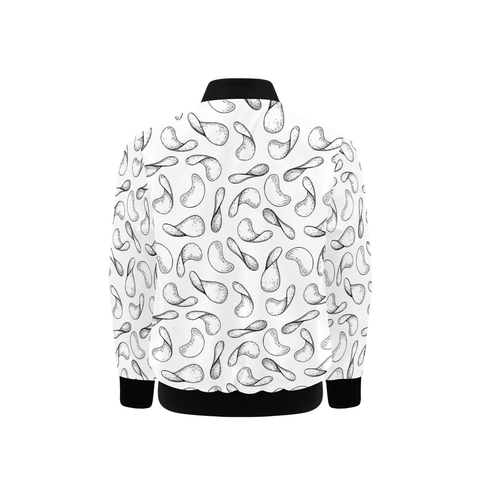 Potato Chips Pattern Print Design 04 Kids' Boys' Girls' Bomber Jacket