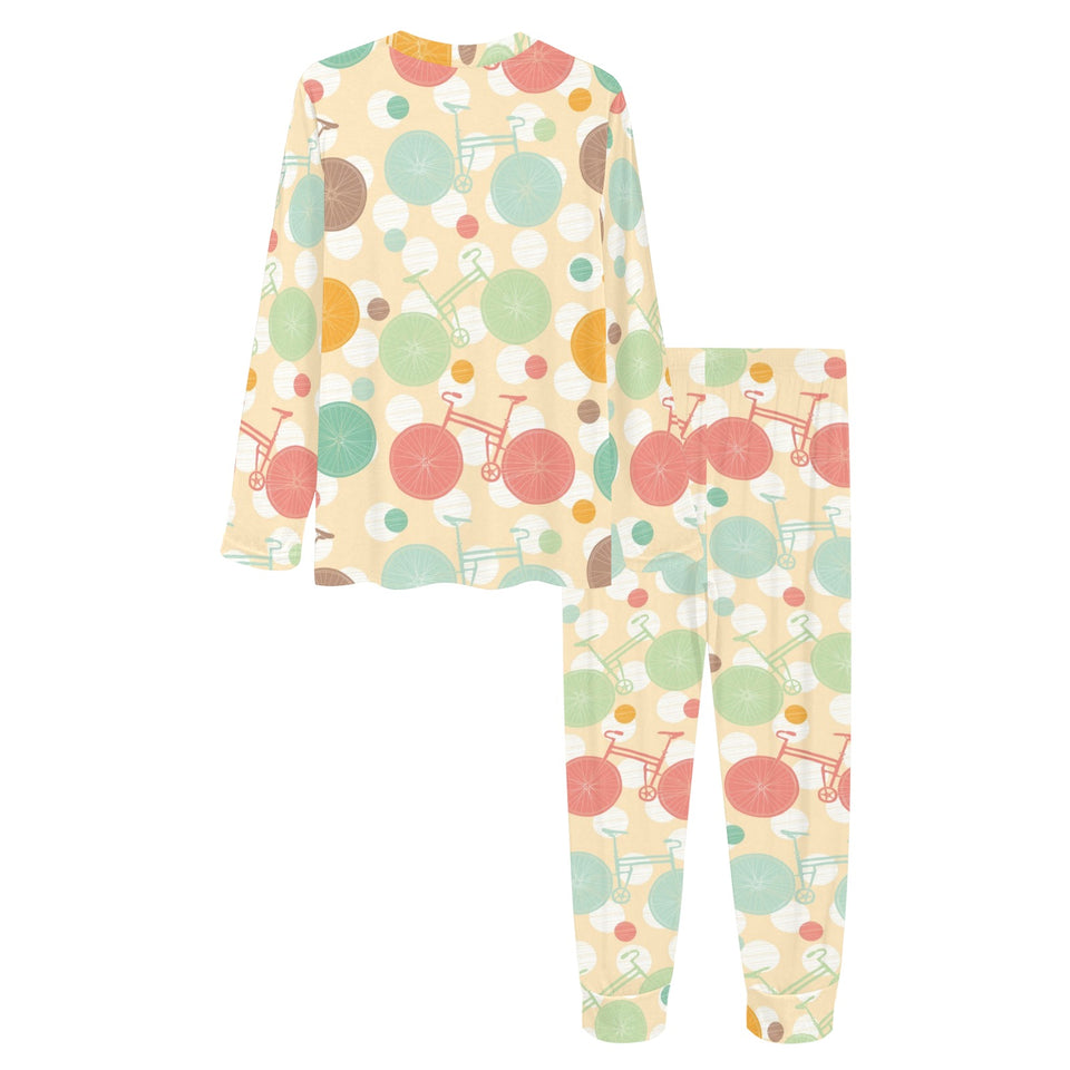 Bicycle Pattern Print Design 01 Women's All Over Print Pajama Set