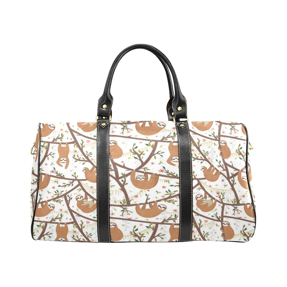 Sloths hanging on the tree pattern Travel Bag