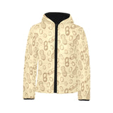 hand drawn peanuts pattern Kids' Boys' Girls' Padded Hooded Jacket