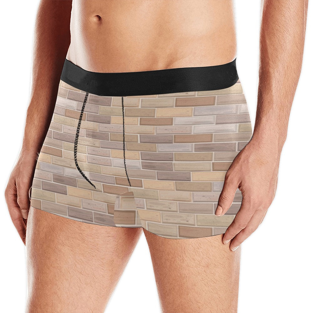 Brick Printed Pattern Print Design 01 Men's All Over Print Boxer Briefs Men's Underwear