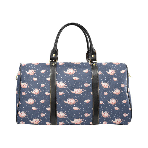 Tea pots Pattern Print Design 04 Travel Bag