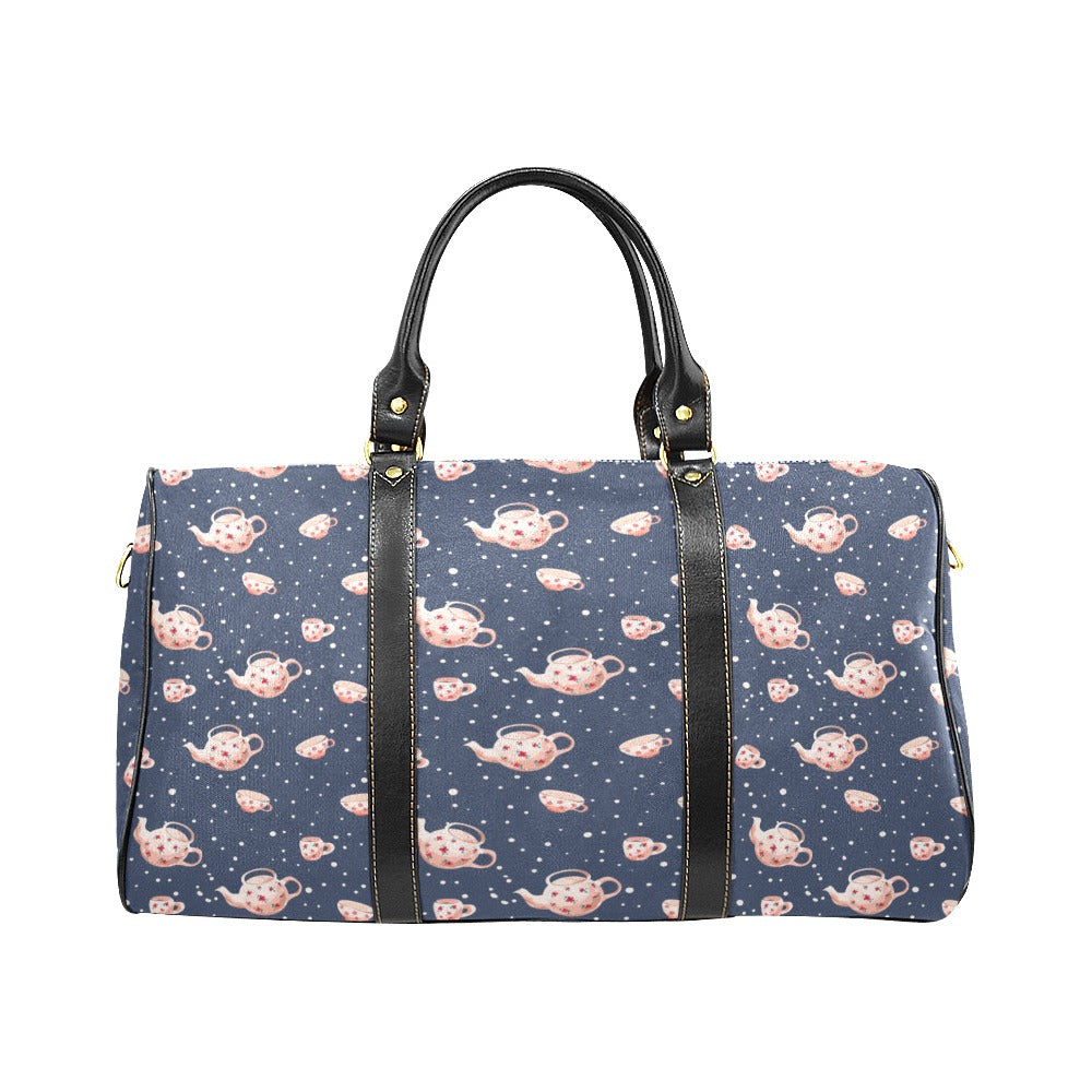 Tea pots Pattern Print Design 04 Travel Bag