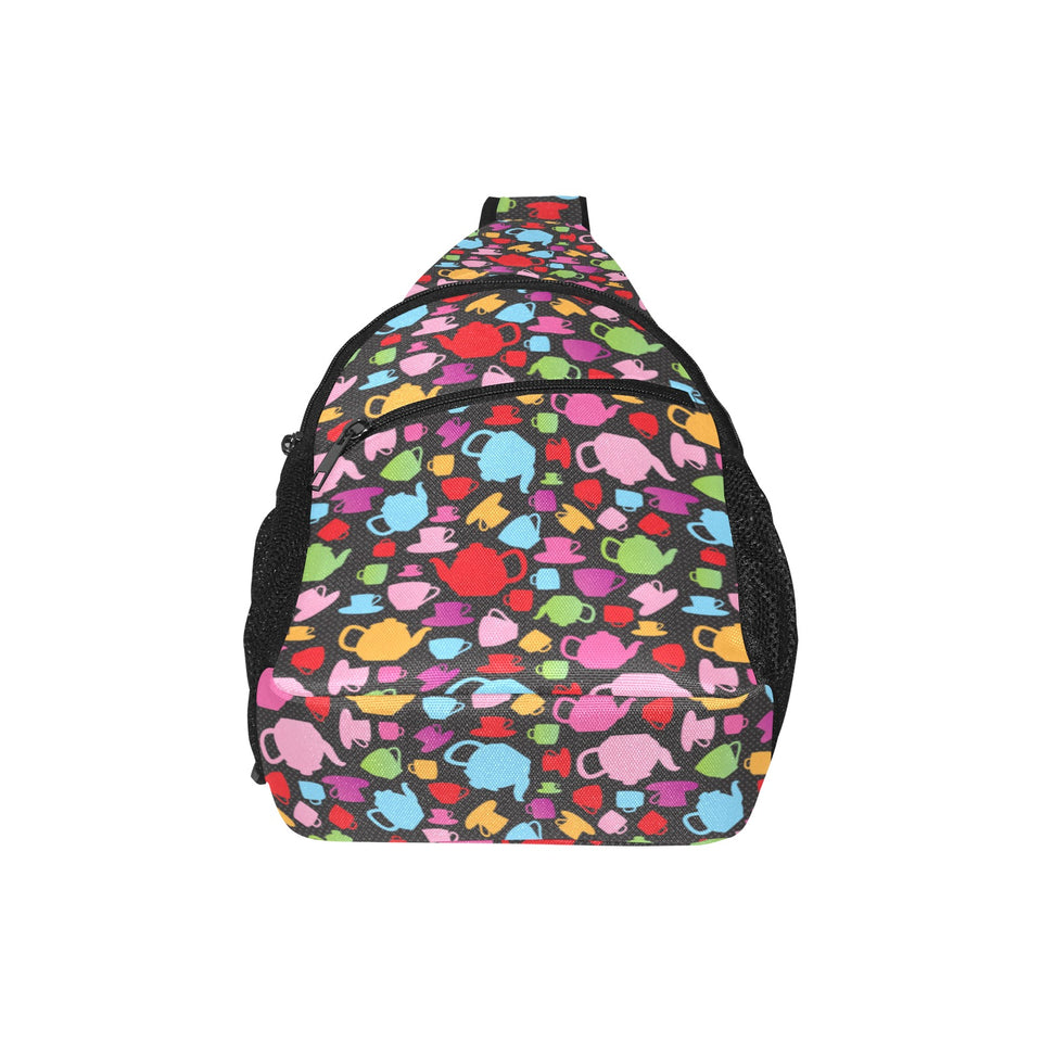 Tea pots Pattern Print Design 01 All Over Print Chest Bag