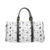Crows floral wreath rabbit pattern Travel Bag