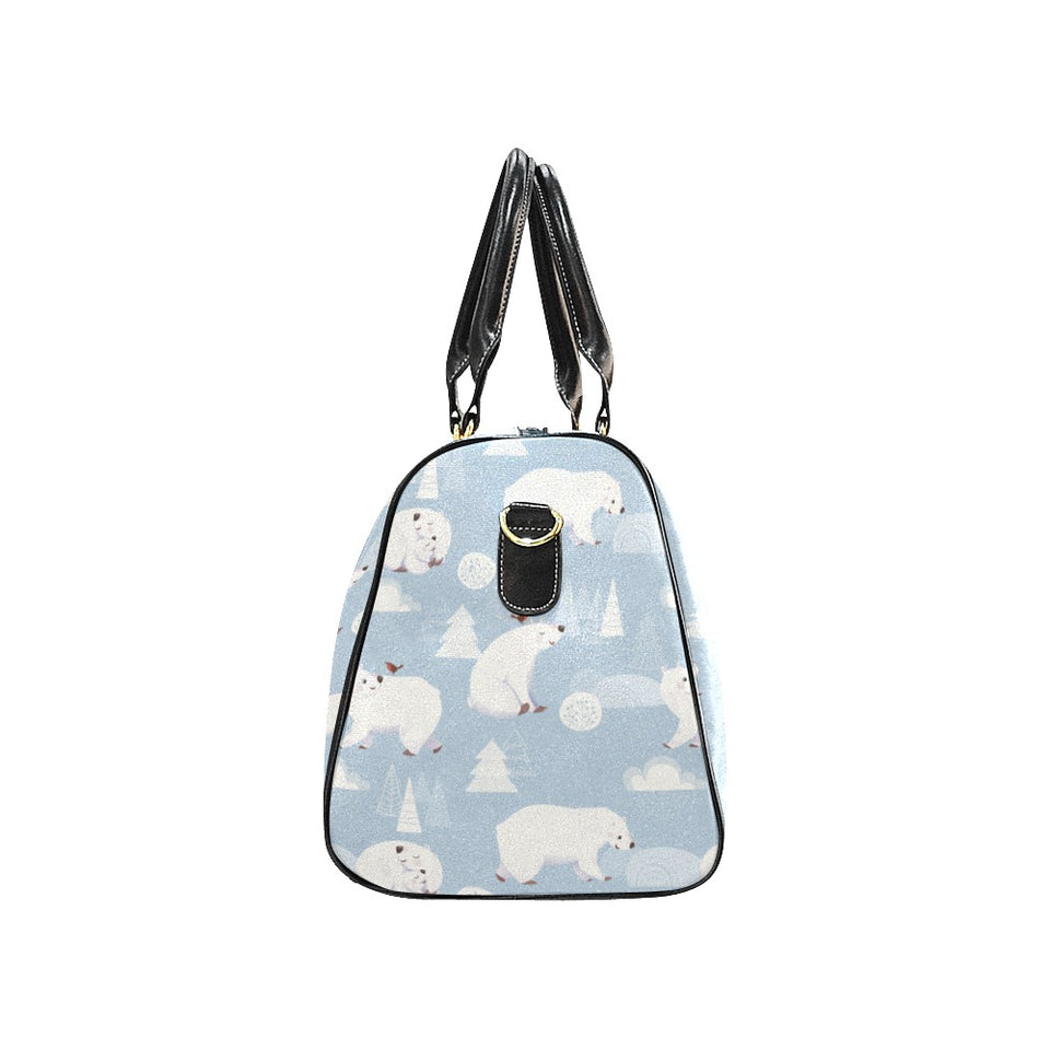 Cute polar bears Christmas decoration pattern Travel Bag