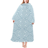 arabic pattern Blanket Robe with Sleeves