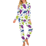 Grape pattern Women's All Over Print Pajama Set