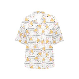 Greyhound Pattern Print Design 03 Women's All Over Print Hawaiian Shirt