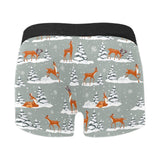 Beautiful deers Winter Christmas Men's All Over Print Boxer Briefs Men's Underwear