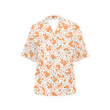 Squirrel Pattern Print Design 05 Women's All Over Print Hawaiian Shirt