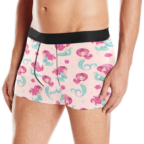 Cute little mermaid pattern Men's All Over Print Boxer Briefs Men's Underwear