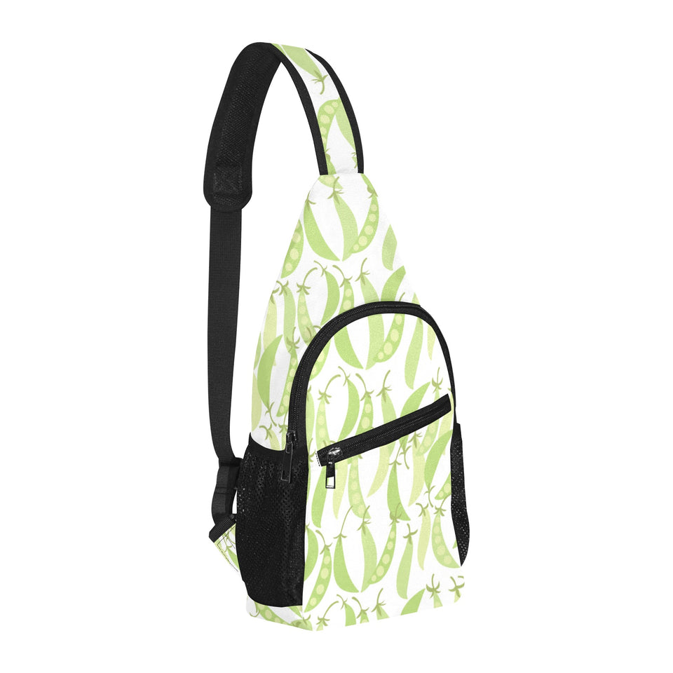Green Peas Pattern Print Design 03 All Over Print Chest Bag