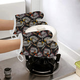 Eagle Pattern Print Design 05 Heat Resistant Oven Mitts