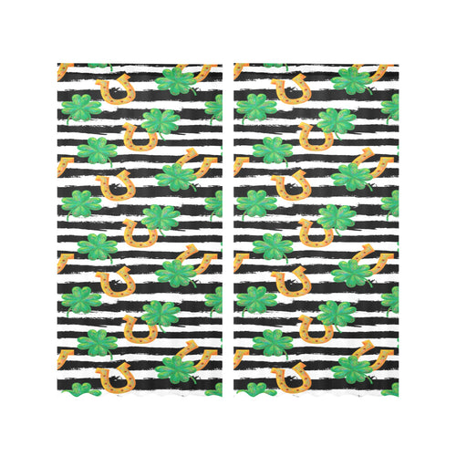 Horseshoes Pattern Print Design 01 Gauze Curtain