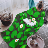 Frog waterlily pattern Blanket Robe with Sleeves