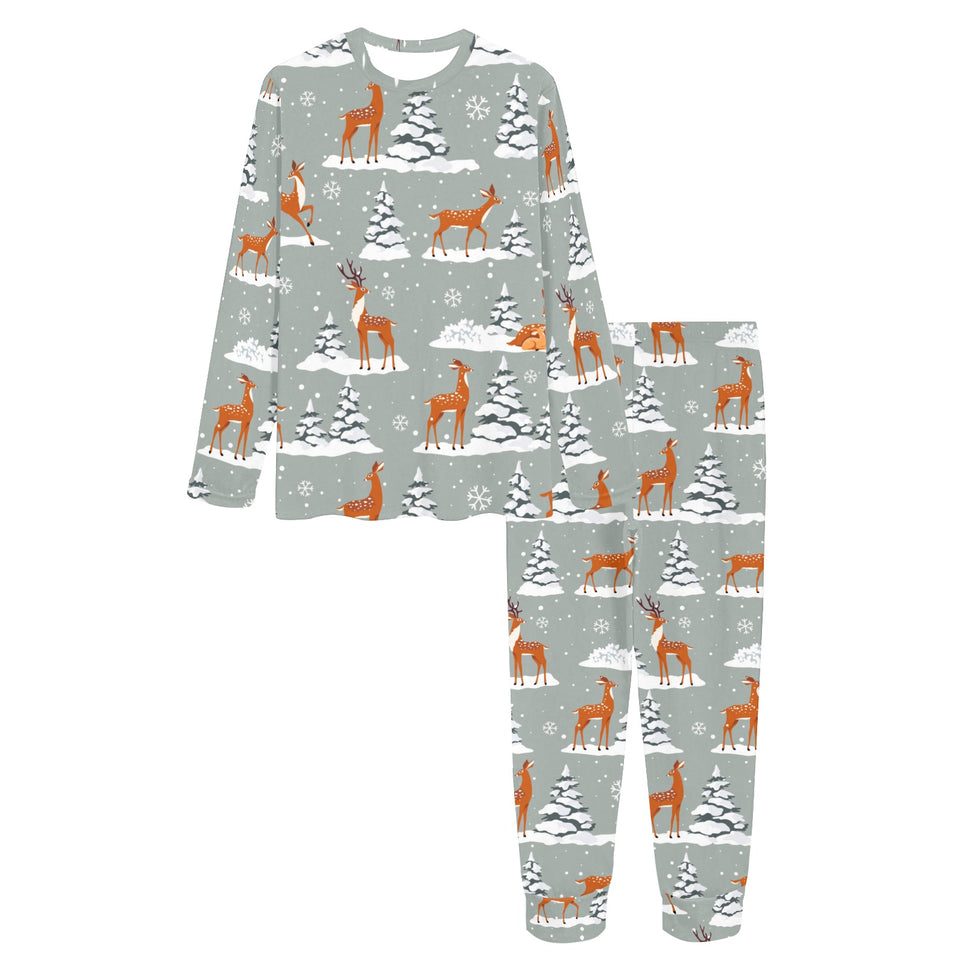 Beautiful deers Winter Christmas Women's All Over Print Pajama Set