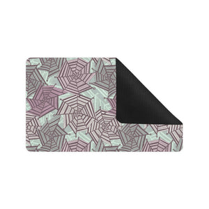 Spider web cobweb design color pattern Doormat